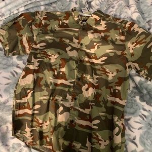 NWT Camo Dress Tee